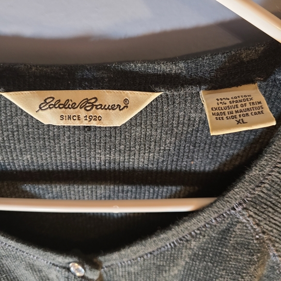 Eddie Bauer black cardigan sweater - Picture 3 of 6